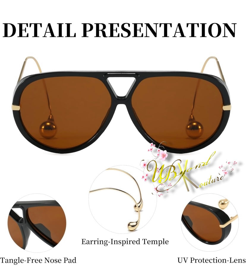 Come Closer Aviator Sunglasses