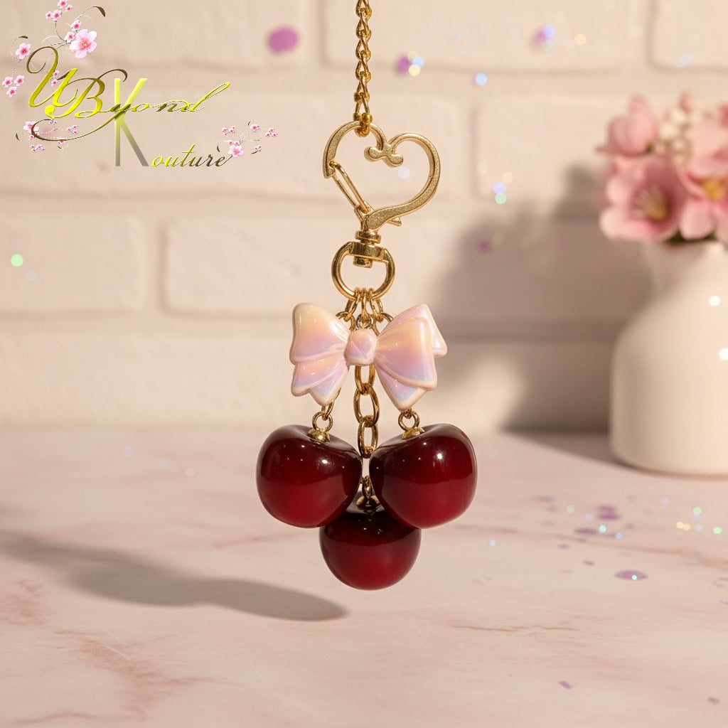 Cherry Keychain Charm