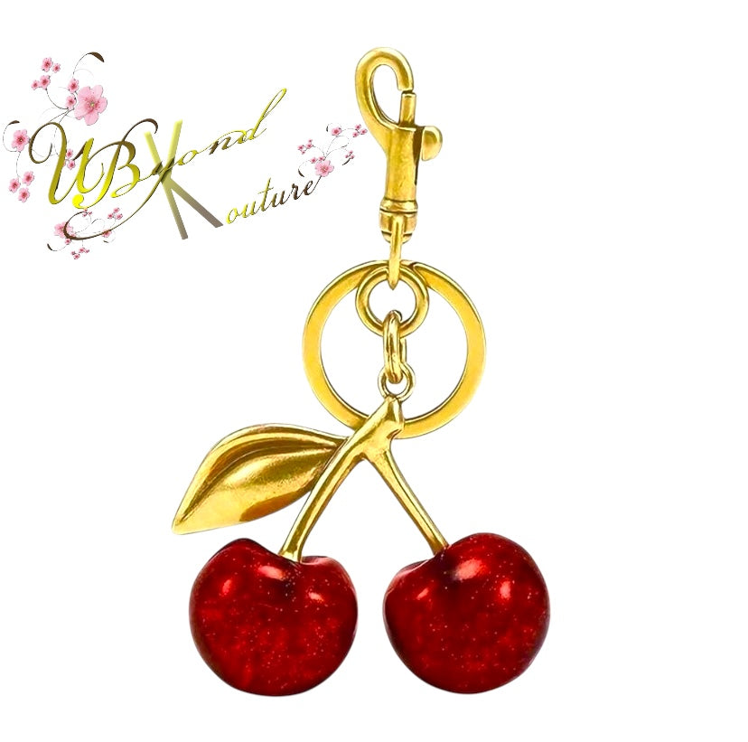 Cherry Bag Keychain Charm