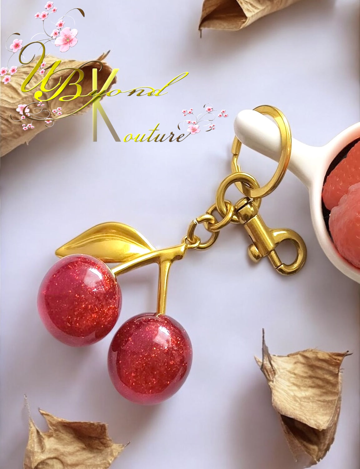 Cherry Bag Keychain Charm