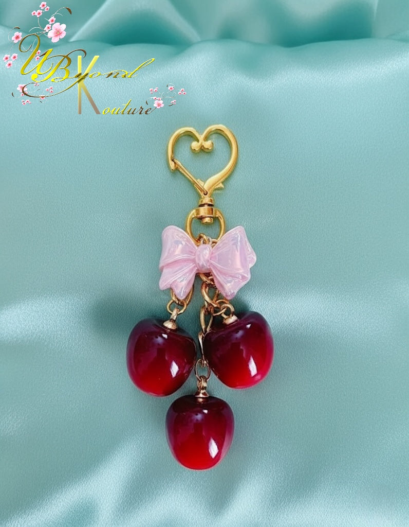 Cherry Keychain Charm