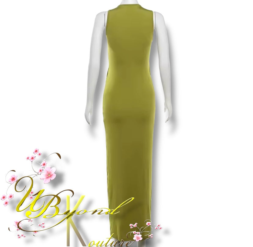 Amaya Cut Out Ruched Maxi Dress