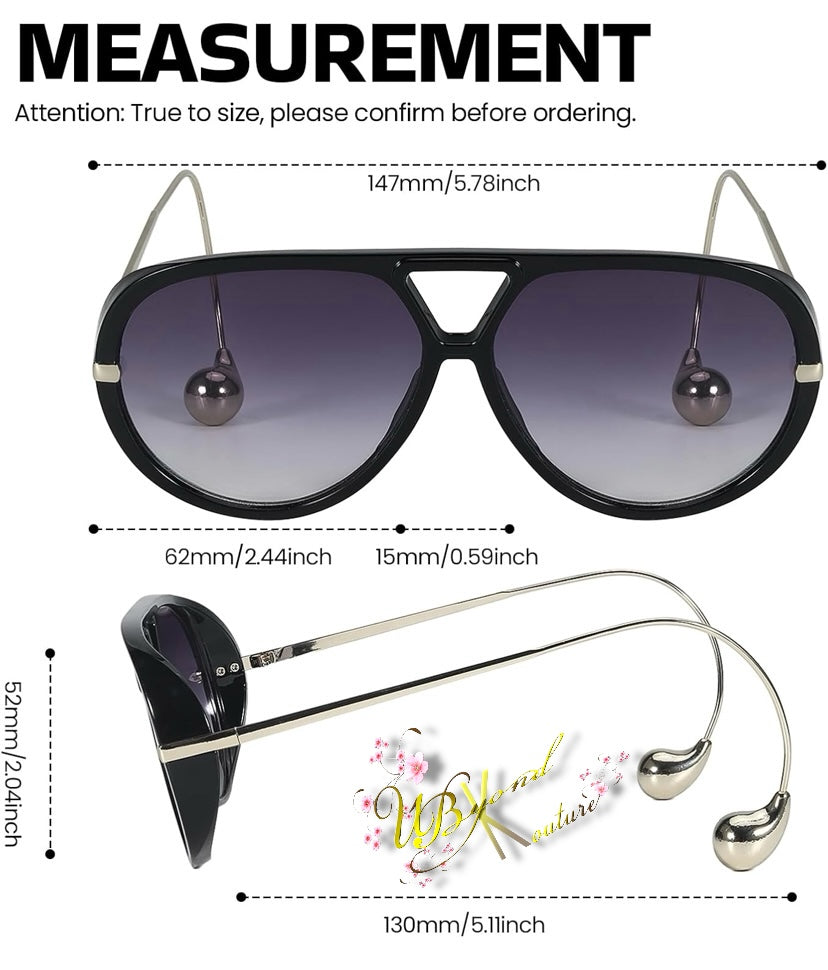 Don't Worry About My Behavior Aviator Sunglasses