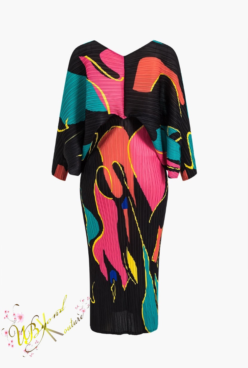 LaLa Midi Pleated Dress