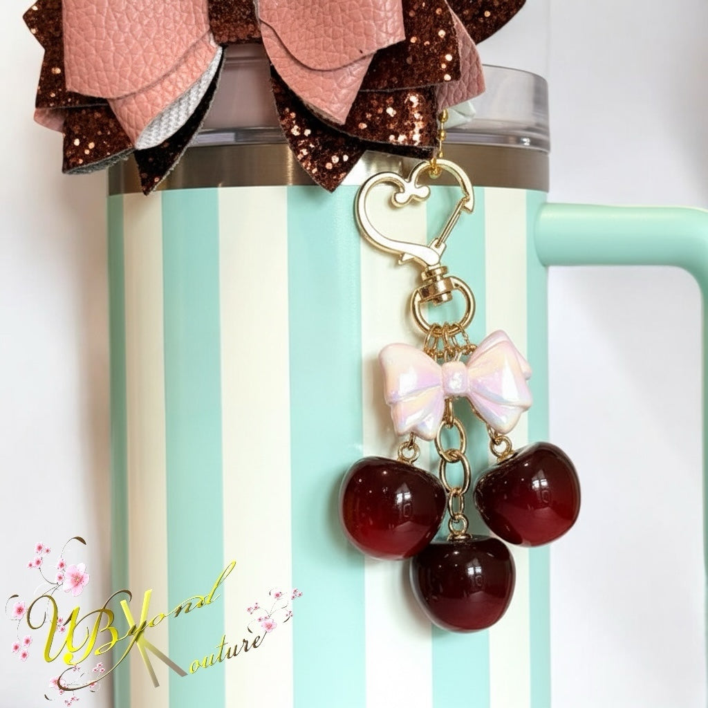 Cherry Keychain Charm