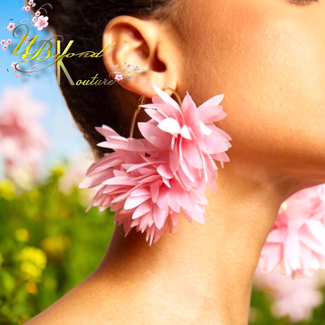 Lani Bohemian Flower Hoop Earings