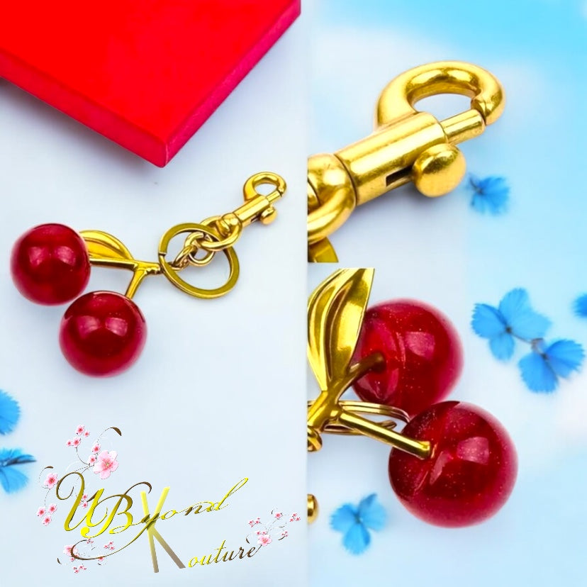 Cherry Bag Keychain Charm
