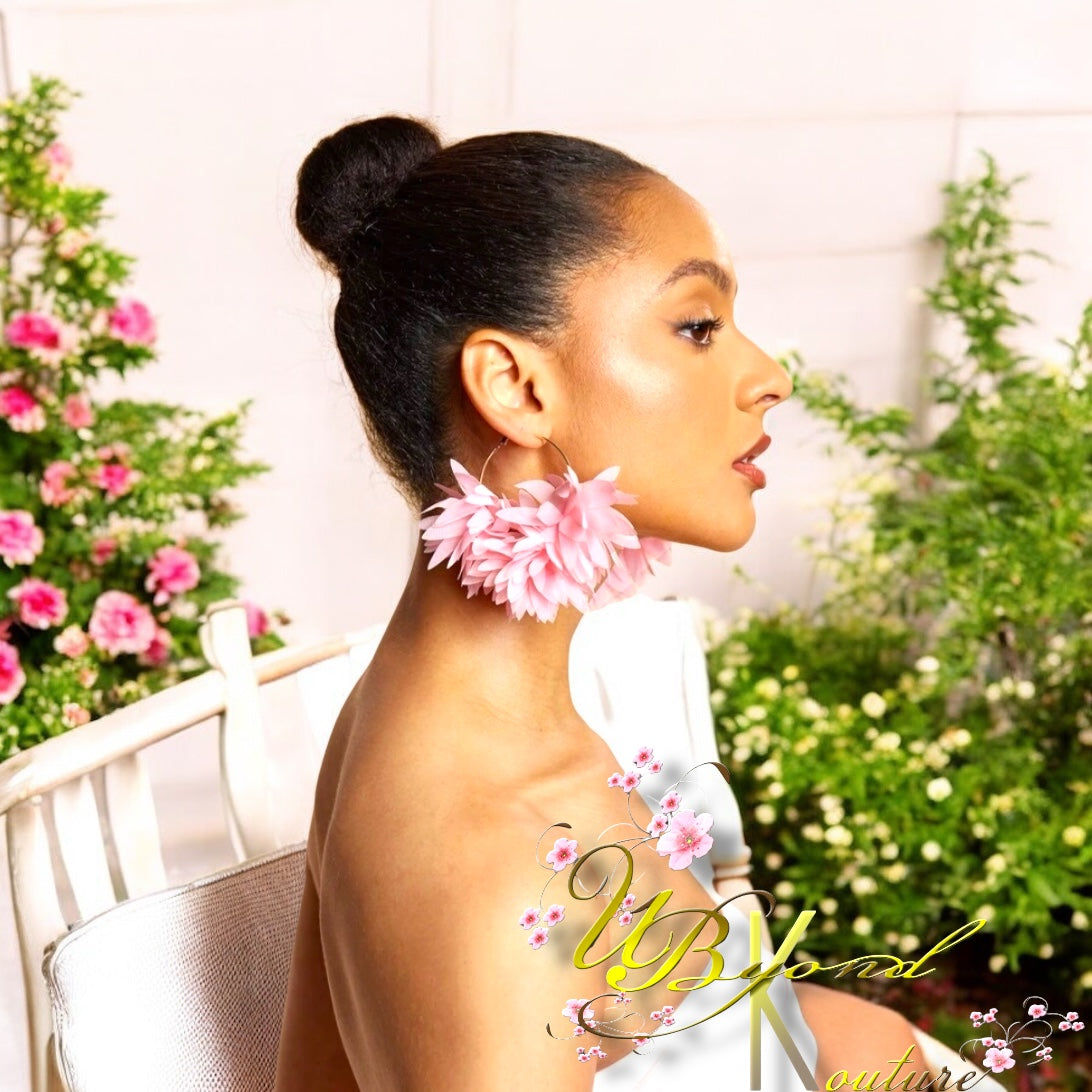 Lani Bohemian Flower Hoop Earings