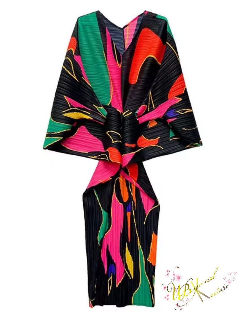 LaLa Midi Pleated Dress