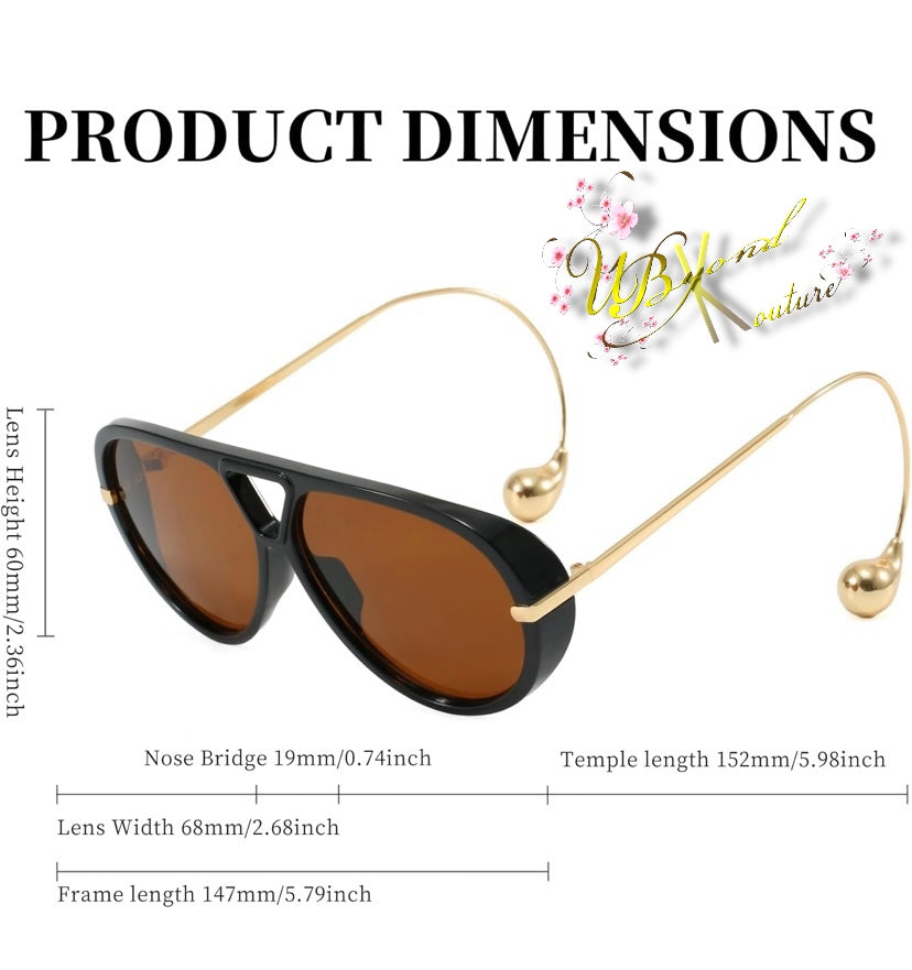 Come Closer Aviator Sunglasses