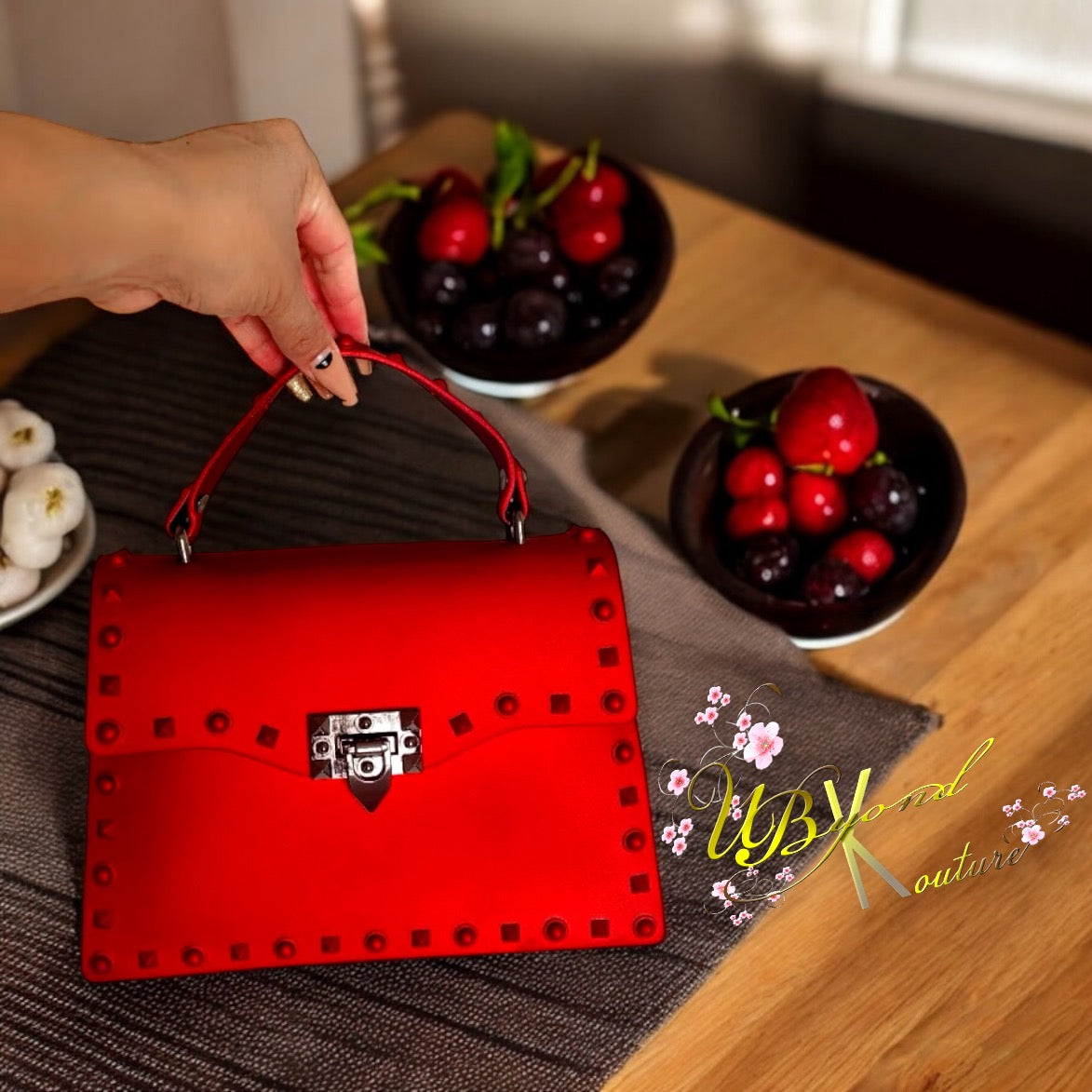 Scarlet Rouge Studded Handbag