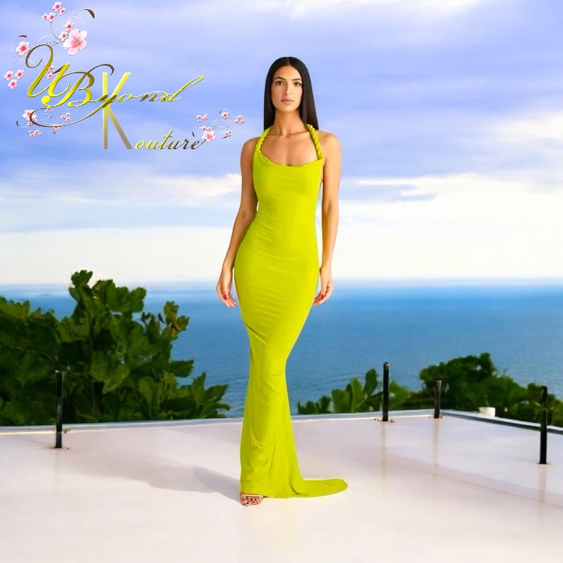 Aria Braided Strap Maxi Dress
