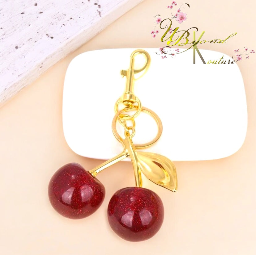 Cherry Bag Keychain Charm