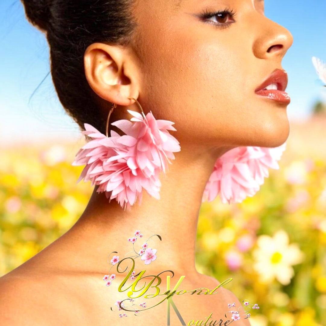 Lani Bohemian Flower Hoop Earings