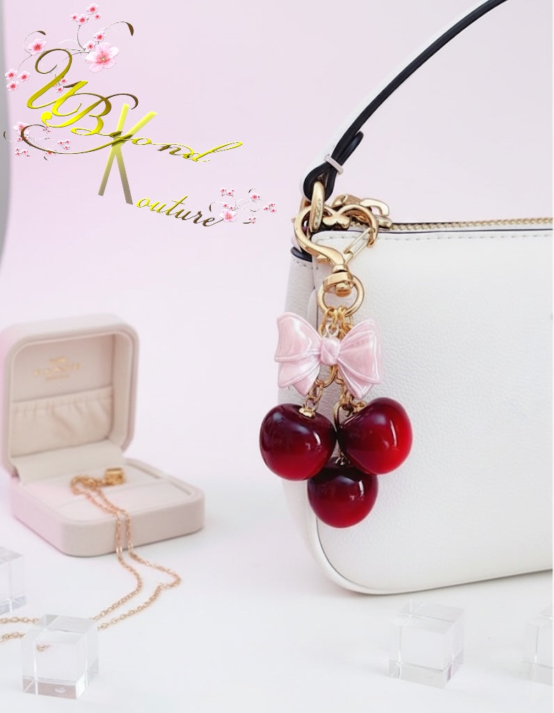 Cherry Keychain Charm