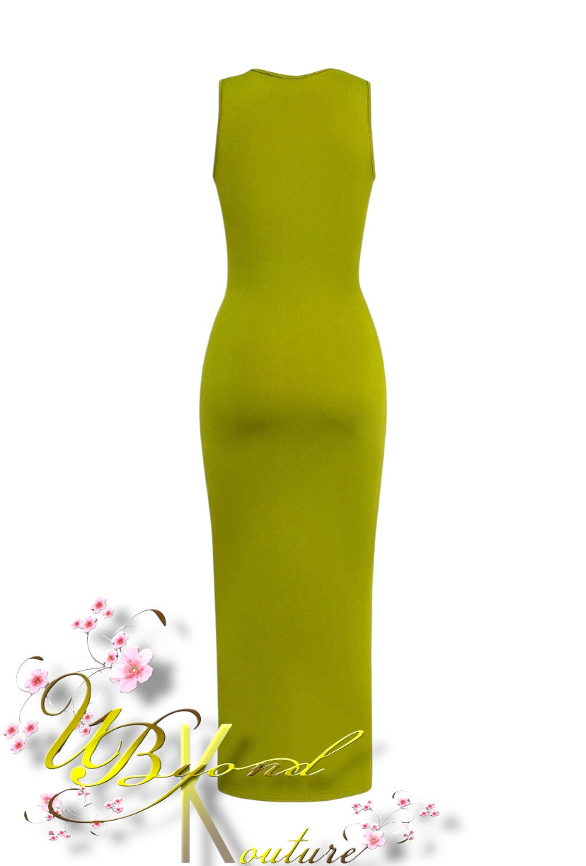 Amaya Cut Out Ruched Maxi Dress