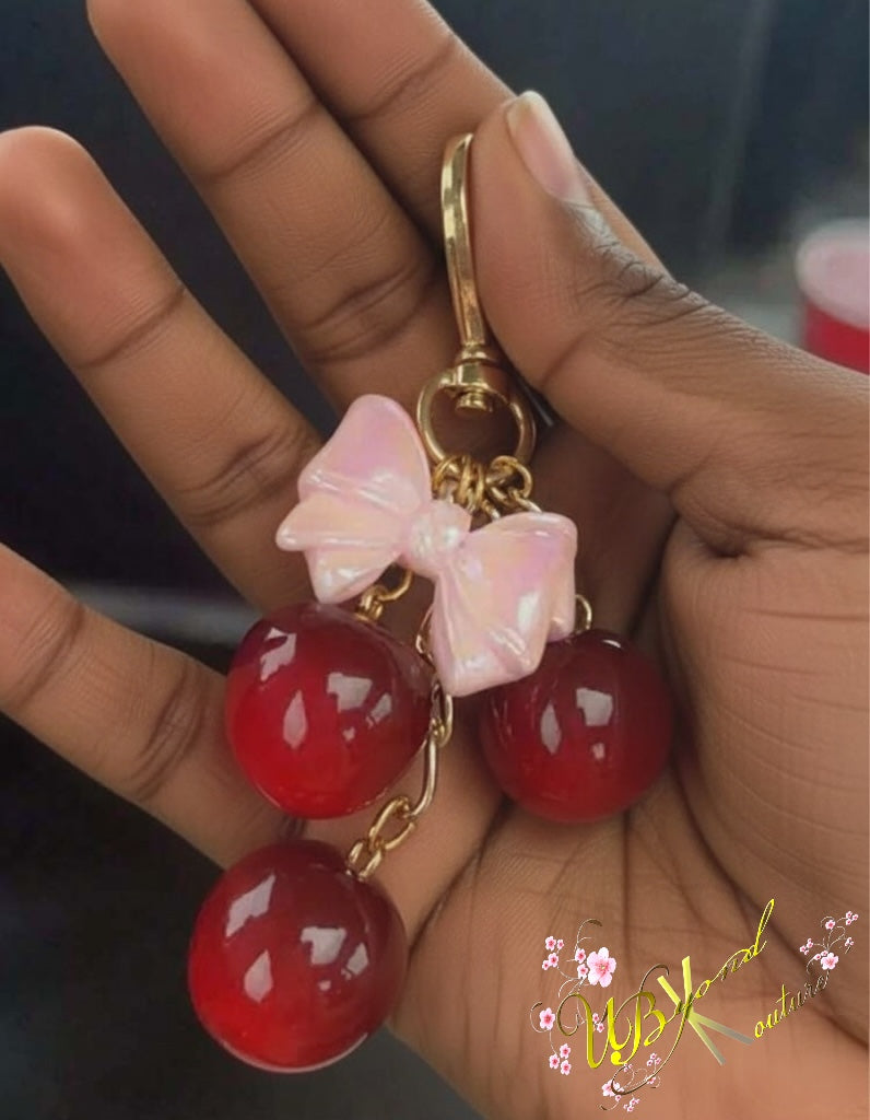 Cherry Keychain Charm