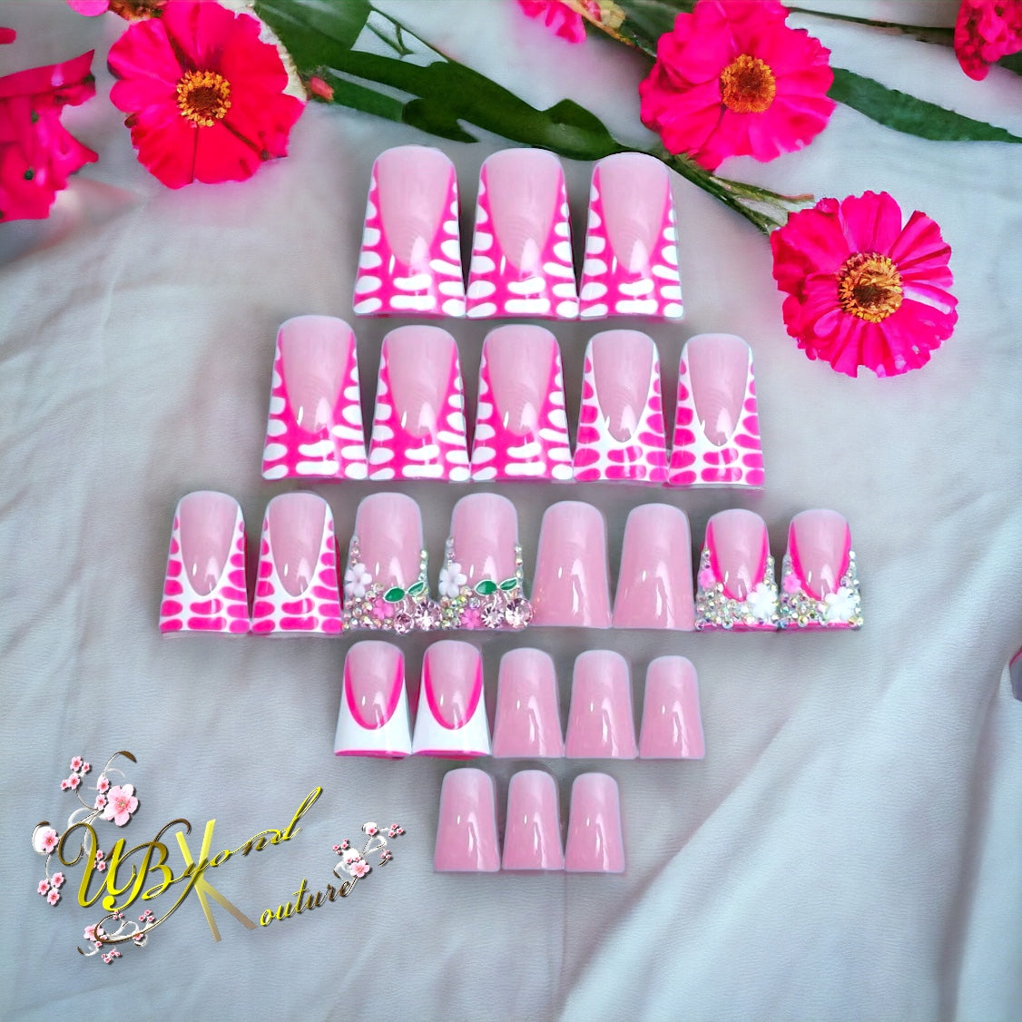 Pick A Cherry Faux Nail Set