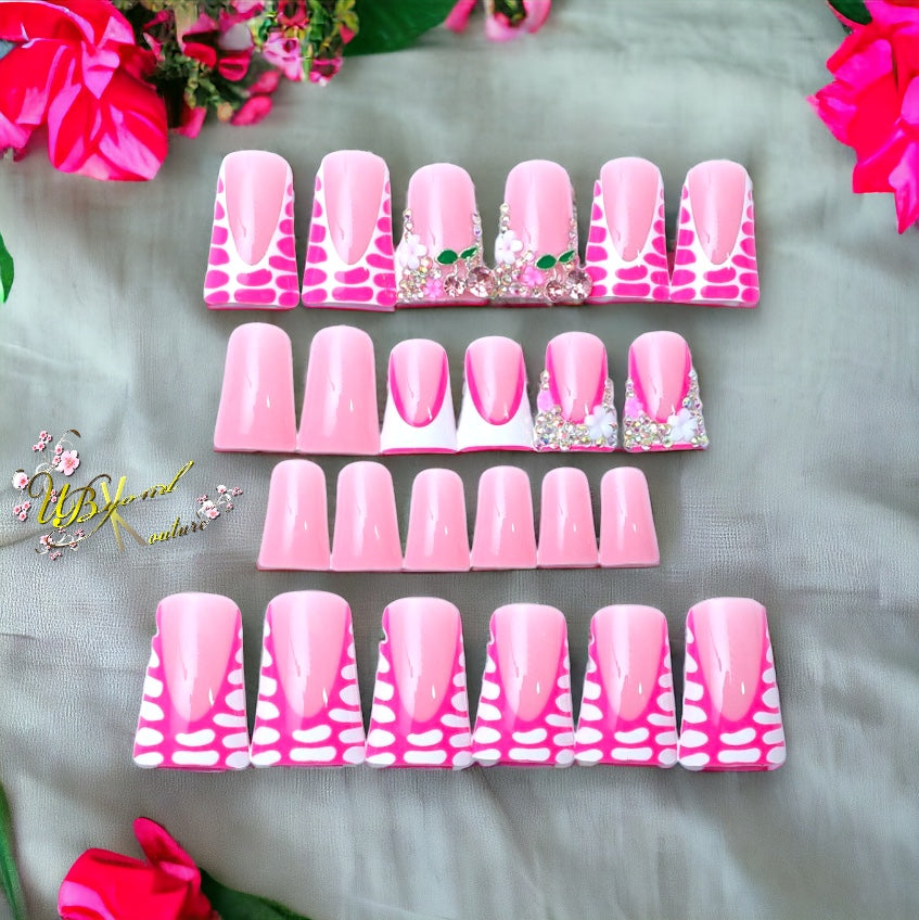 Pick A Cherry Faux Nail Set