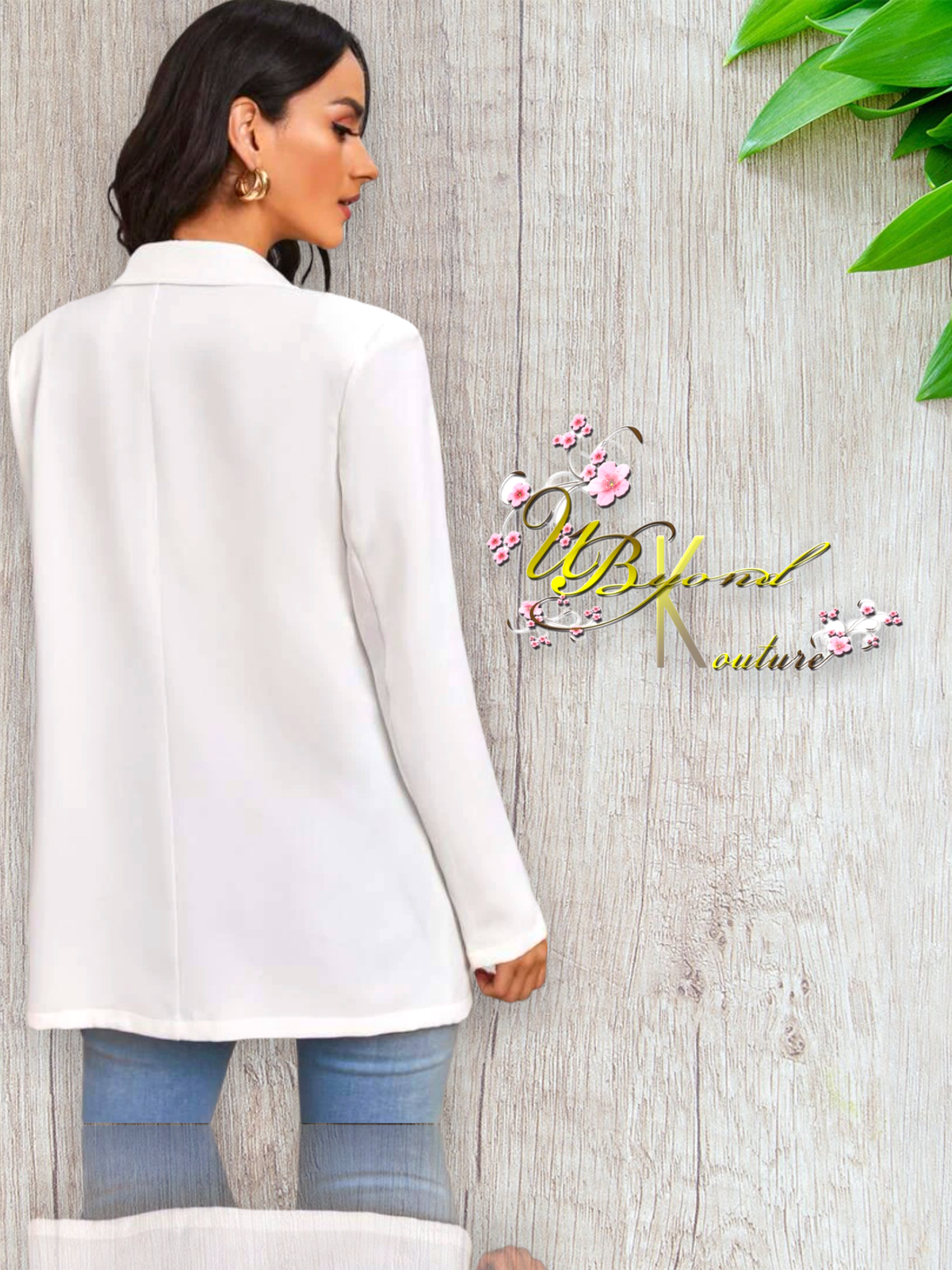 Long Sleeve White Blazer